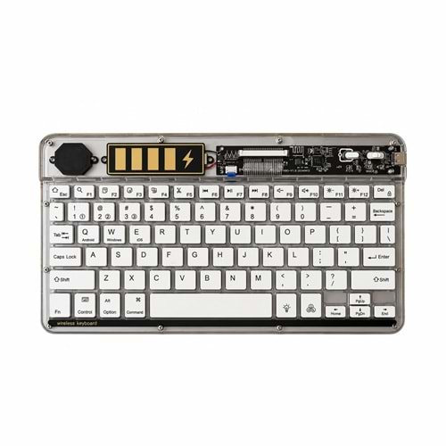 Kruxon ZR701 835 MAC MODEL WİRELESS KLAVYE MOUSE SET FÜME