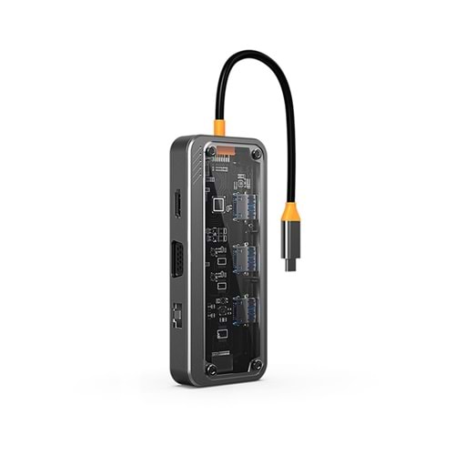 Kruxon ZR 471 ADS302/C TYPE-C USB HUB