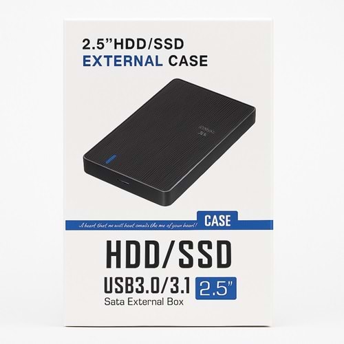 Kruxon ZR1073 ŞEFFAF HDD CASE TYPE-C 3,1