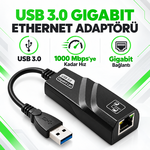 Kruxon ZR363 USB ETHERNET KABLO 1.5 M