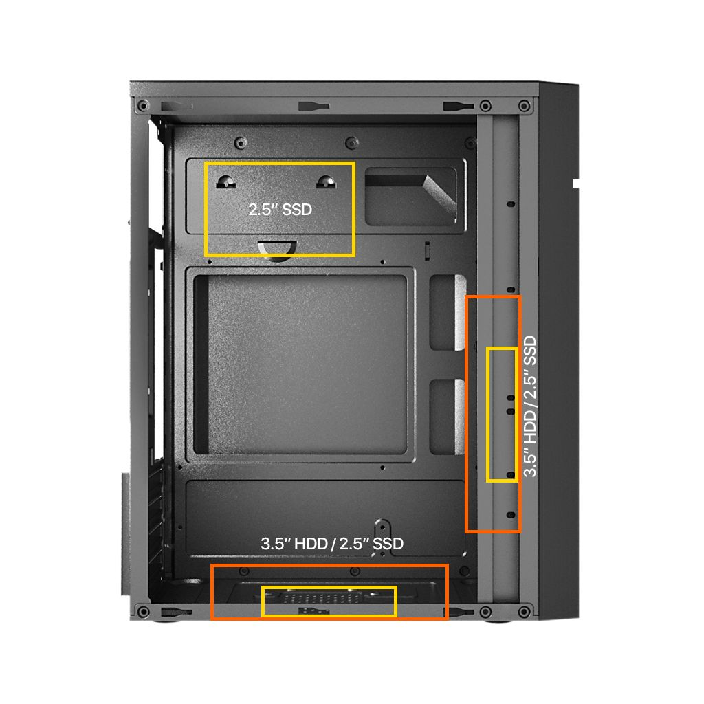 FRISBY FC-2715B, 1x80mm Fan, Siyah, 300W, USB 2.0, mATX, Mini Tower Kurumsal KASA