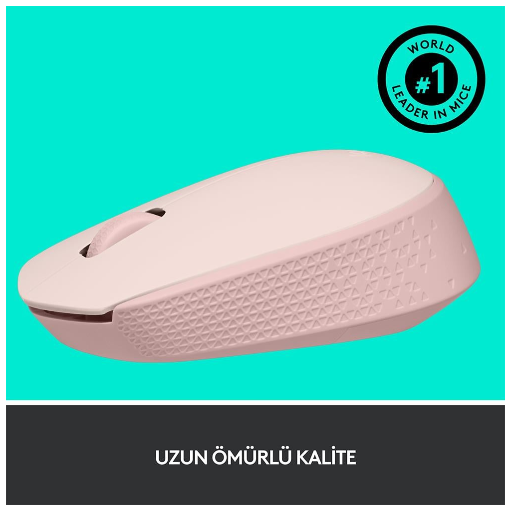 LOGITECH 910-006865, M171 Rose, USB Nano 2,4G Kablosuz, 1000dpi, Optik, 3 Tuşlu, 12ay Pil Ömrü, Mouse