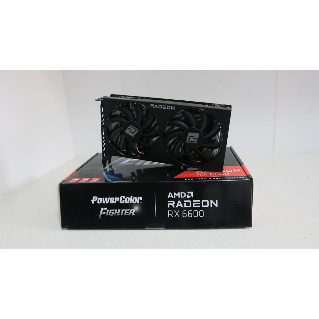 PowerColor AXRX-6600-8GBD6-3DH, Fighter, AMD Radeon RX 6600, 8Gb, GDDR6,128Bit, 1xHDMI, 3xDP, GAMING Ekran Kartı