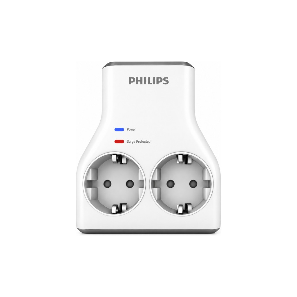 PHILIPS CHP7022W/62, 2li, Akım Korumalı Priz, 1140 Joules, (Beyaz)
