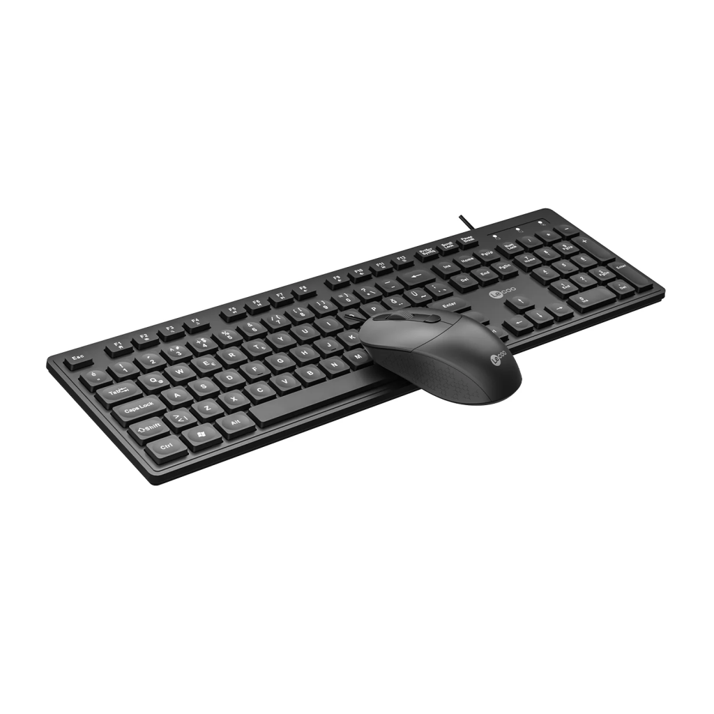 LECOO CM102, Siyah, Multimedya, Türkçe Q, USB Kablolu, Klavye Mouse Set