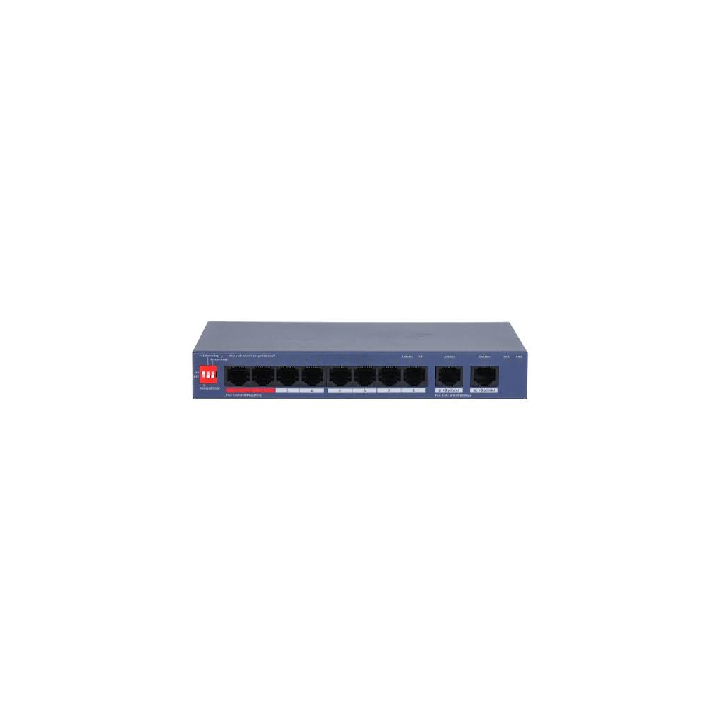 DAHUA CS4010-8ET2GT-110 8 Port, Megabit, PoE 110W, 2 Port Uplink, Cloud Yönetilebilir, Switch