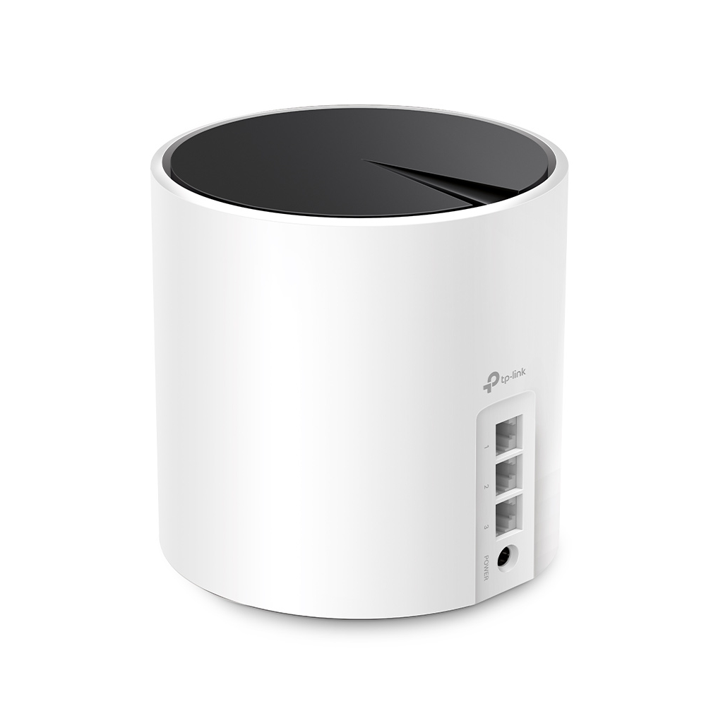 TP-LINK DECO-X55, AX3000, Tekli Mesh, 3000Mbps, Dual Band, WiFi6, 3Port Gigabit Lan, 230m2 Çekim Alanı, Router, Geniş Alan İnternet Ağı Sağlayıcısı