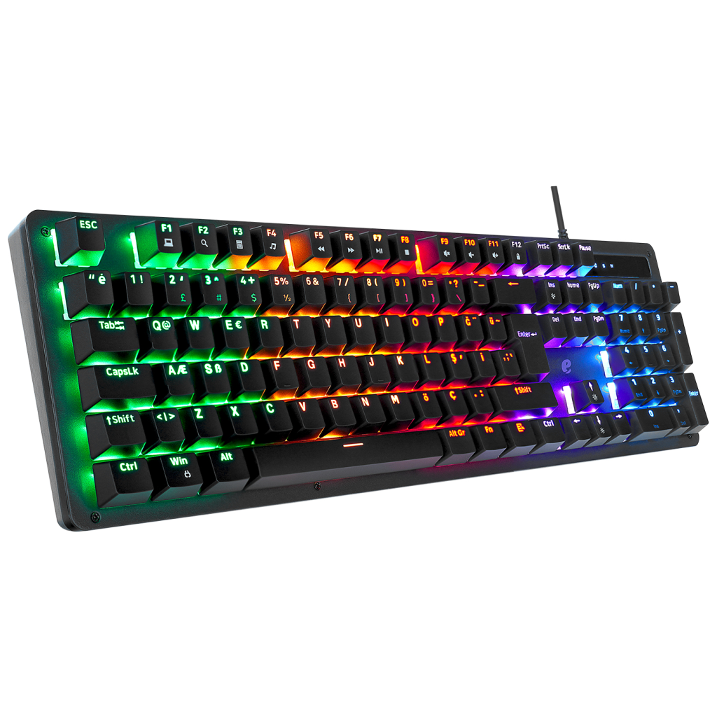 ACER eMachines, EAK104, Siyah, USB Kablolu, RGB Backlight, RED Switch, Mekanik, Türkçe Q, 104 Tuşlu, Gaming Klavye