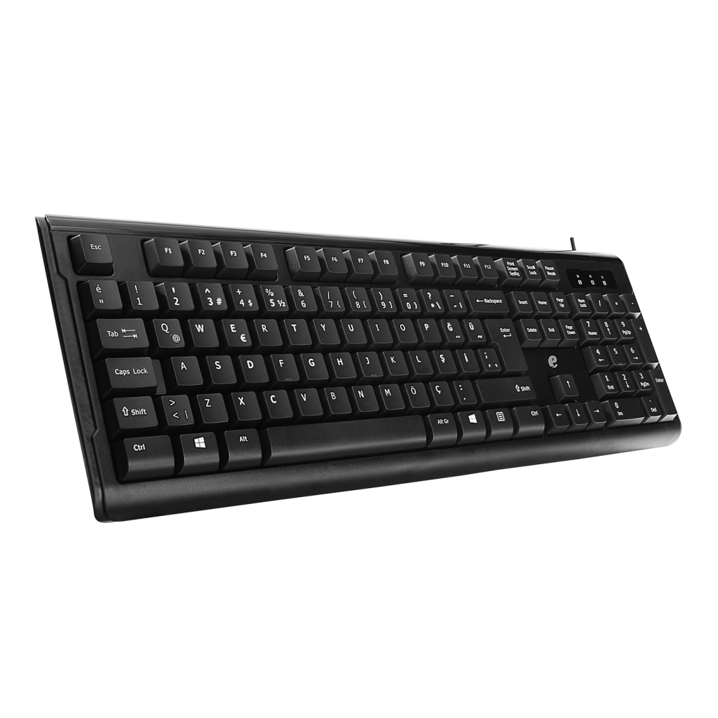 ACER eMachines, EAK9821, Siyah, USB Kablolu, Türkçe Q, Klavye Mouse Set