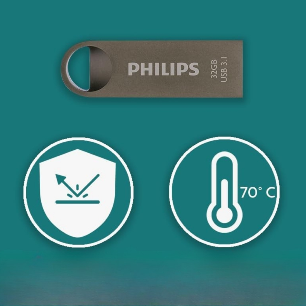 PHILIPS FM32FD165B, 32GB, USB 3.1, Moon, Uzay Grisi, Flash Disk