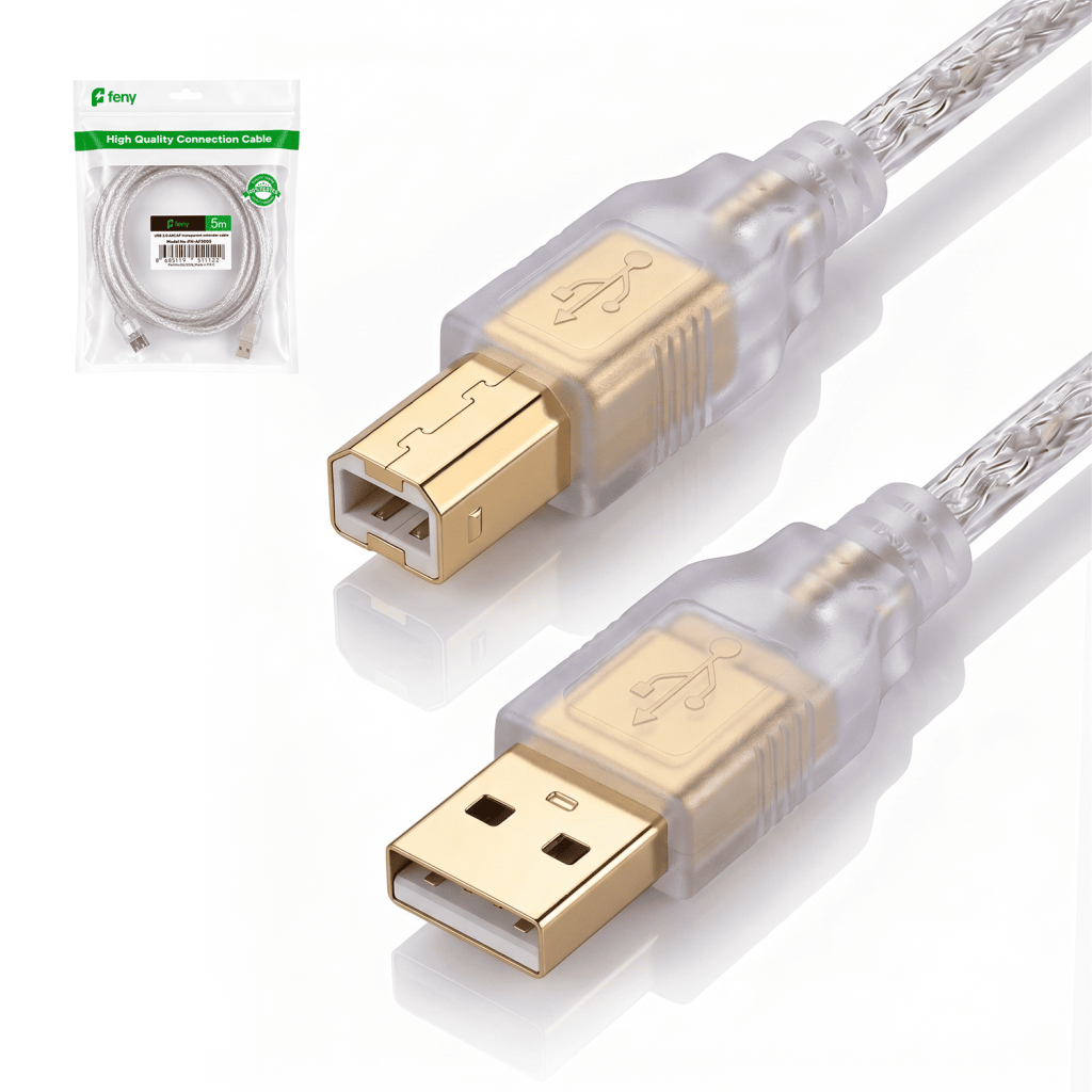 FENY FN-U3003, USB Yazıcı Kablosu, %100 Bakır, 3 Metre