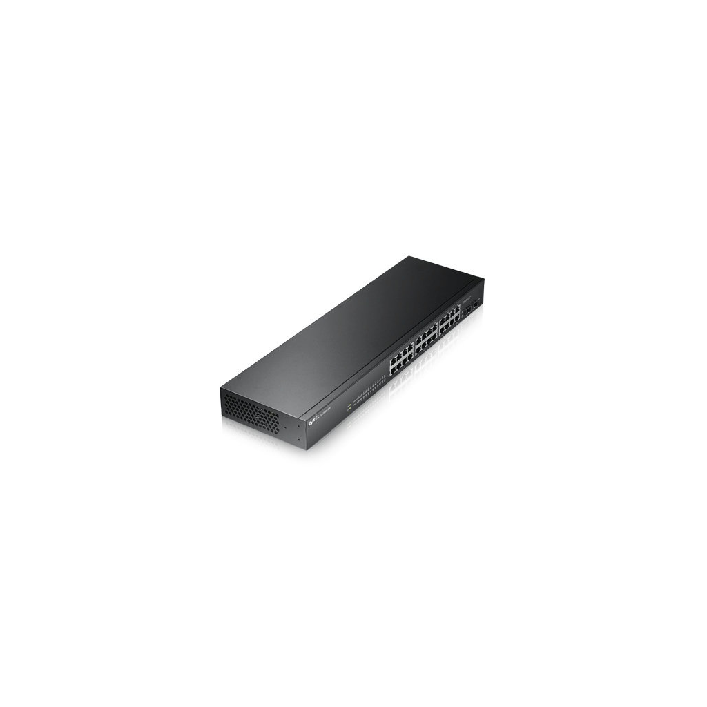 ZyXEL GS1900-24 24P, 24 Port, GigaBit, 2xGigabit SFP, Yönetilebilir, Rackmount Switch