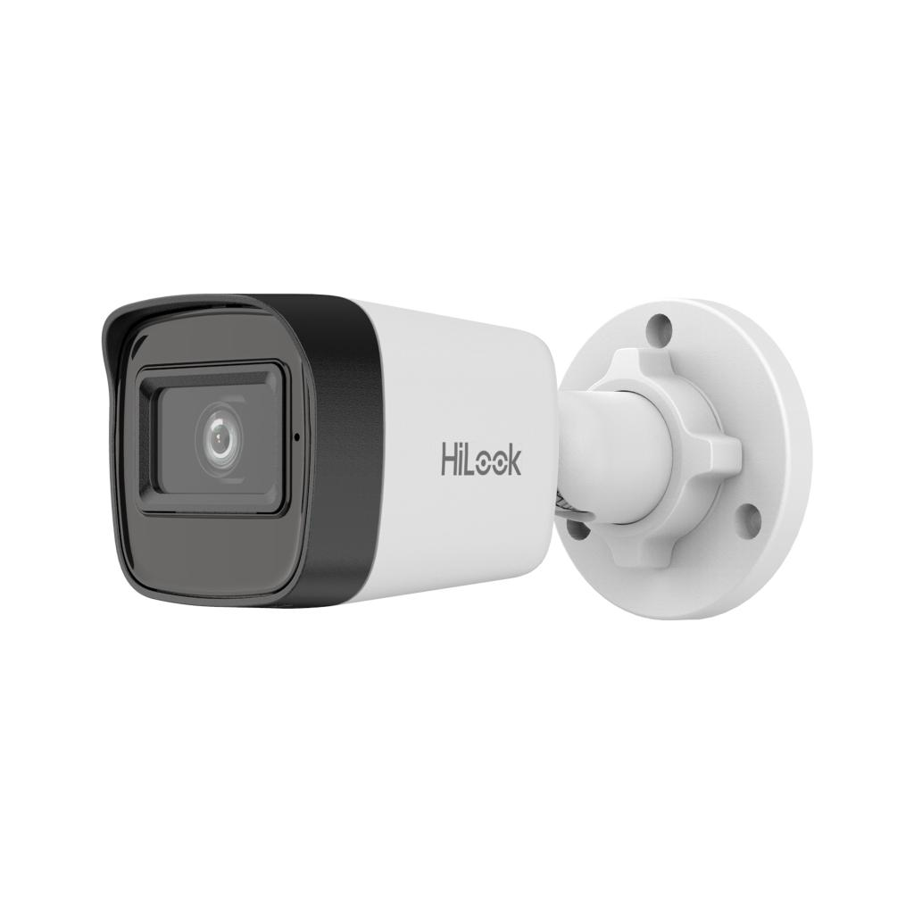 HILOOK IPC-B121HE-UC, 2Mpix, 2.8mm Lens, H265+, 20Mt Gece Görüşü, PoE, Dahili Mikrofon, Bullet, IP Kamera