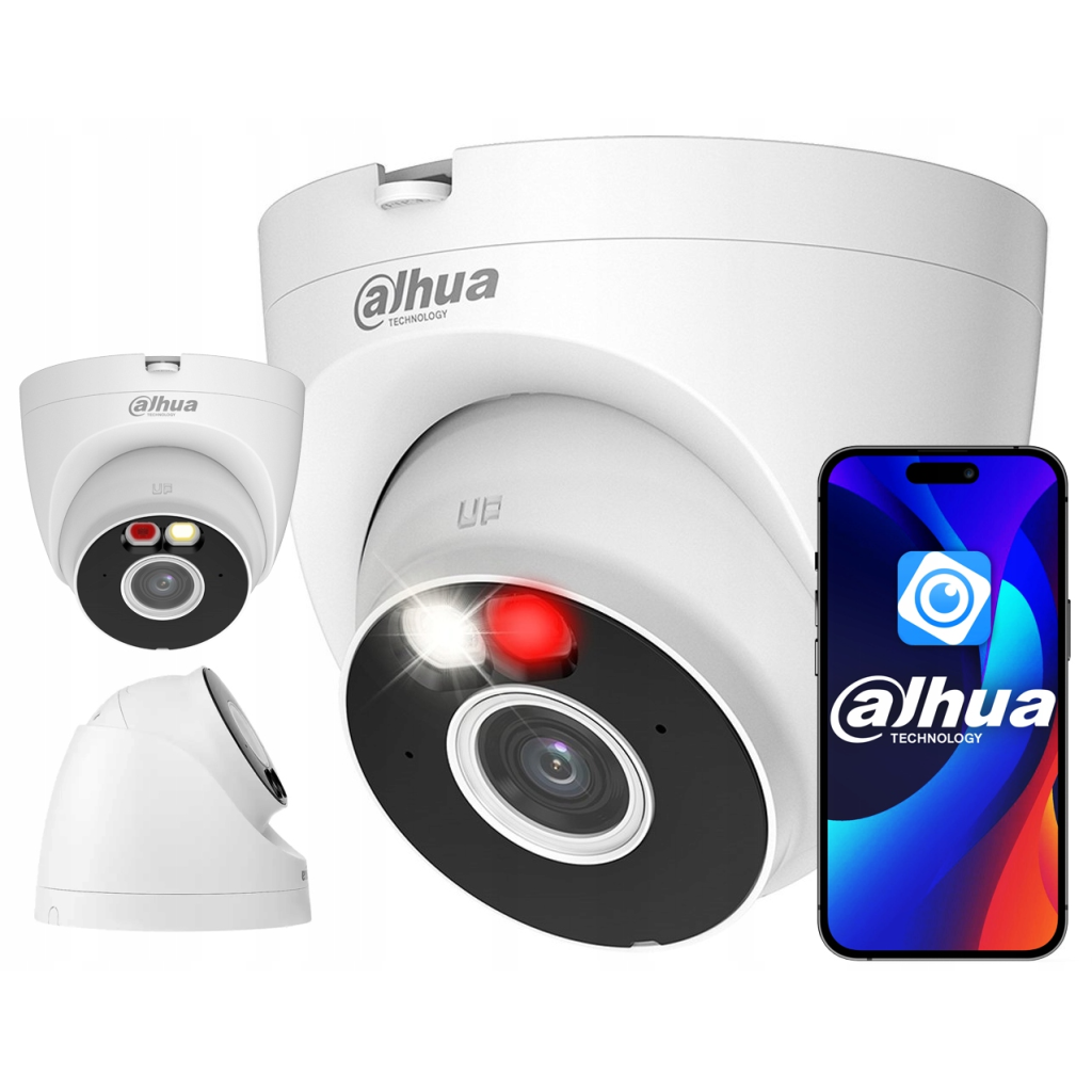 DAHUA IPC-HDW1539DA-SW-PV, 5Mpix, 2,8mm Lens H265, Dual Smart Light, IP66, Wifi, Dahili Mikrofon, Dome IP Kamera