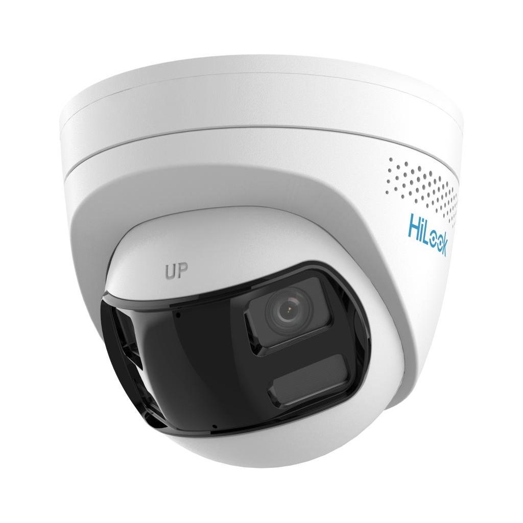 HILOOK IPC-T269HAD-LUF/SL, 6Mpix,2,8mm Dual  Lens, H265+, Dual Light, 30Mt Gece Görüşü, Dahili Mikrofon, PoE, IP67, Dome, IP Kamera