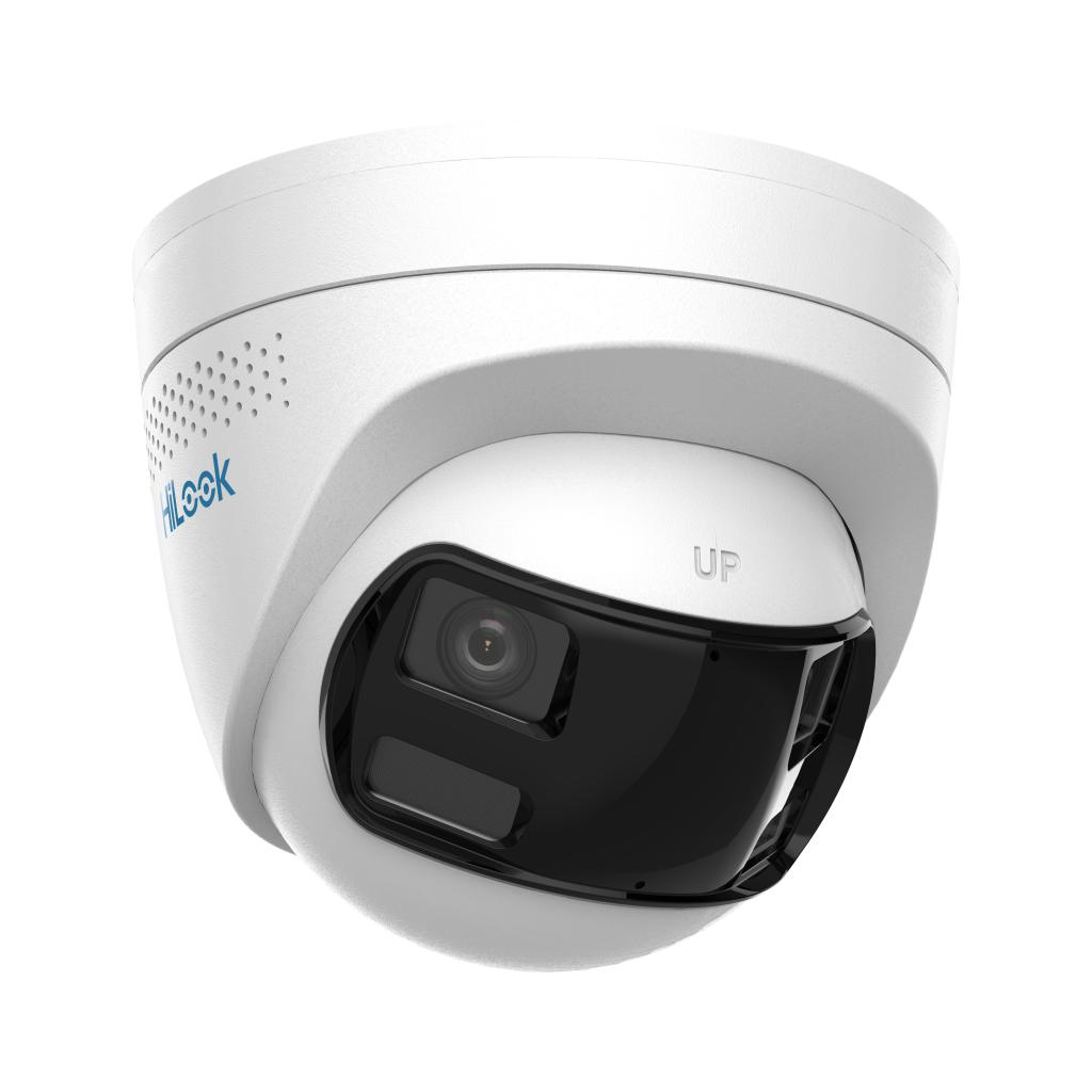 HILOOK IPC-T269HAD-LUF/SL, 6Mpix,2,8mm Dual  Lens, H265+, Dual Light, 30Mt Gece Görüşü, Dahili Mikrofon, PoE, IP67, Dome, IP Kamera