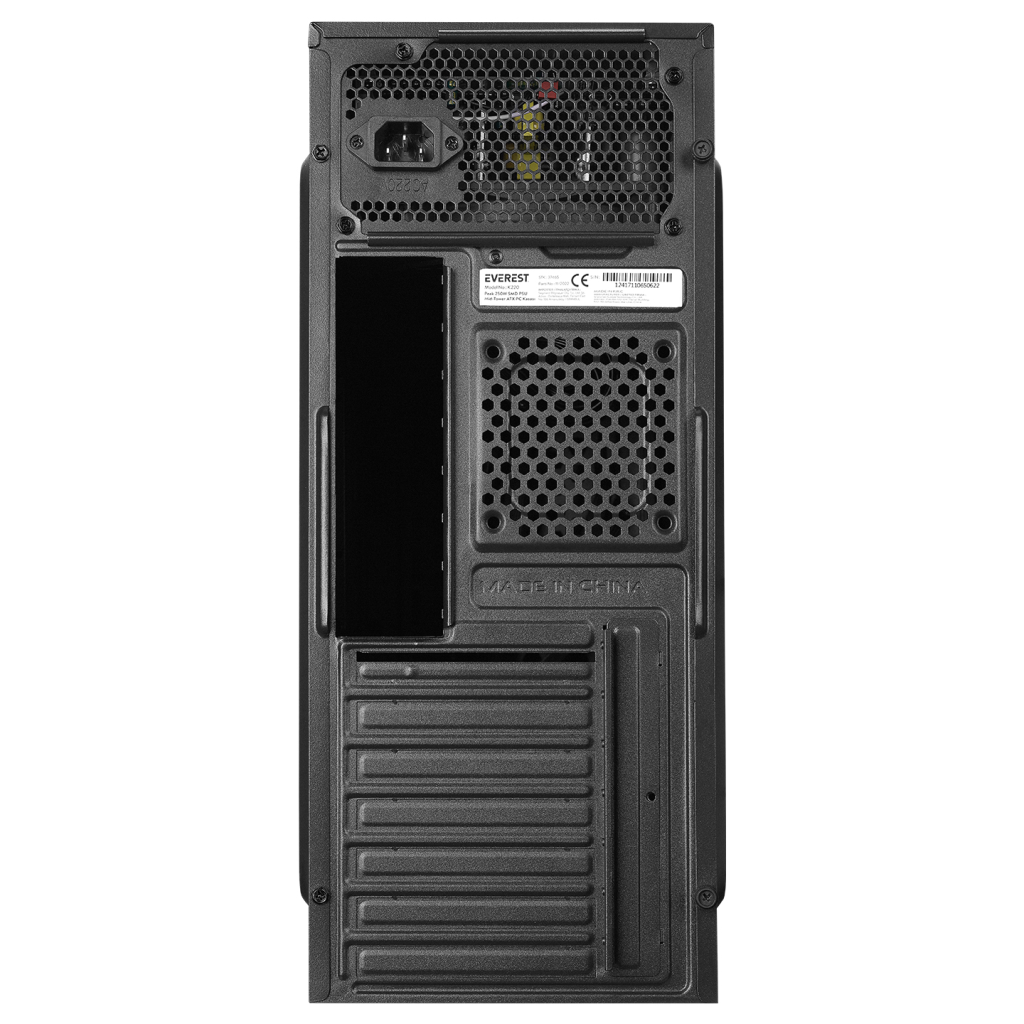 EVEREST K220, 350W (Peak), Kurumsal, ATX, KASA, (Siyah)