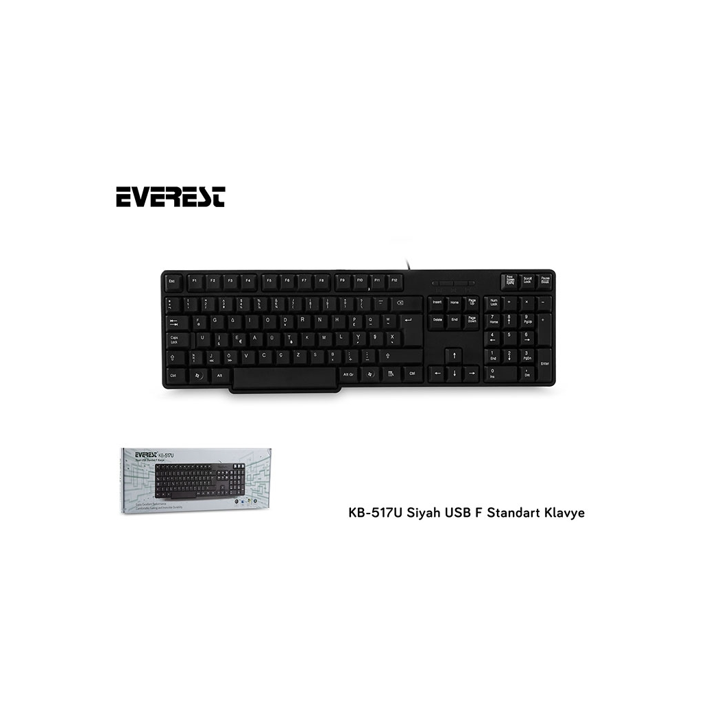 EVEREST KB-517U F Standart KLAVYE USB (S)