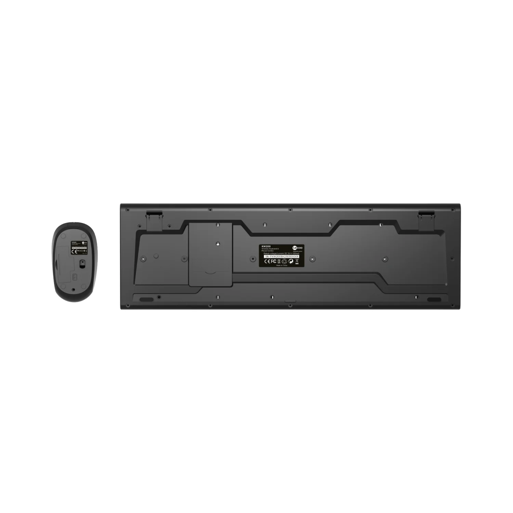 LECOO KW200, Siyah, Standart, Türkçe Q, 2.4Ghz Kablosuz, Klavye Mouse Set