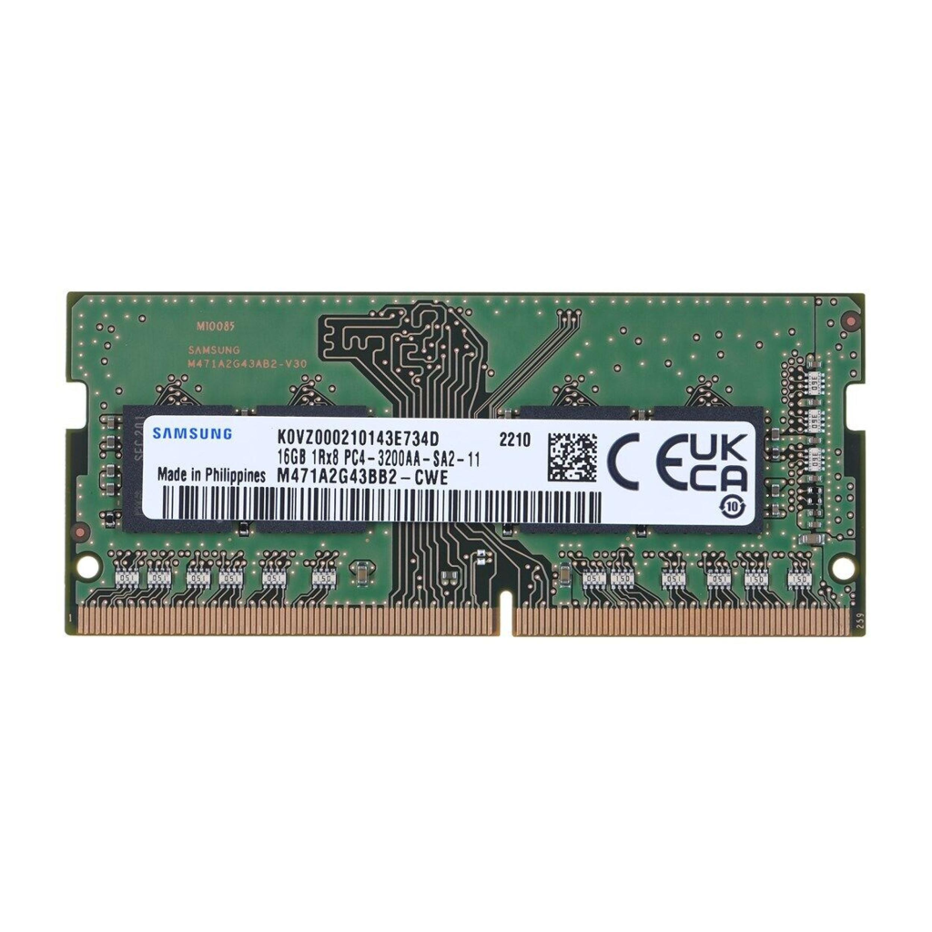 Samsung SAMSO3200/16, 16GB, DDR4, 3200MHz,  1.2V Notebook Ram (M471A2G43EB1-CWE)