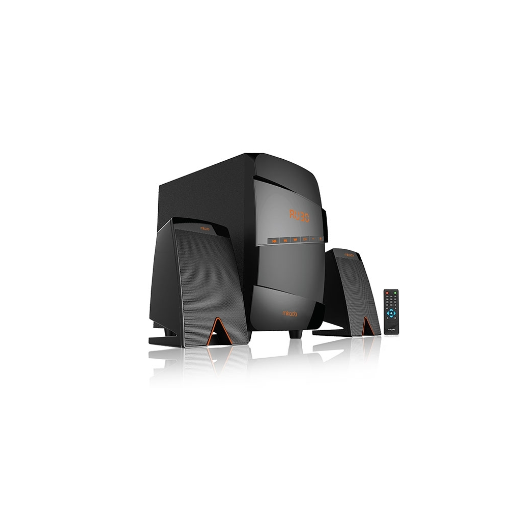 MIKADO MD-671BT, 40W, 2+1, Masaüstü, FM/BT/SD/USB, Siyah Kasa, Speaker