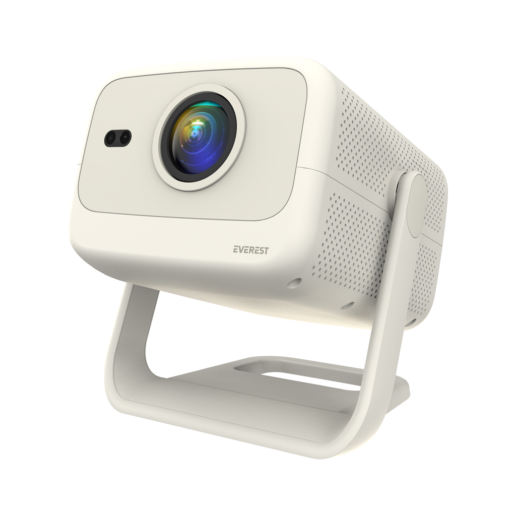 EVEREST PJ05, 400 LED Lümen, 1920X1080P, 1xHDMI, 1xUSB, RJ45, WiFi 6, Bluetooth, 30.000 Saat Led Ömrü, 1.5W Speaker, Android 9, 4K Destekli Projeksiyon Cihazı
