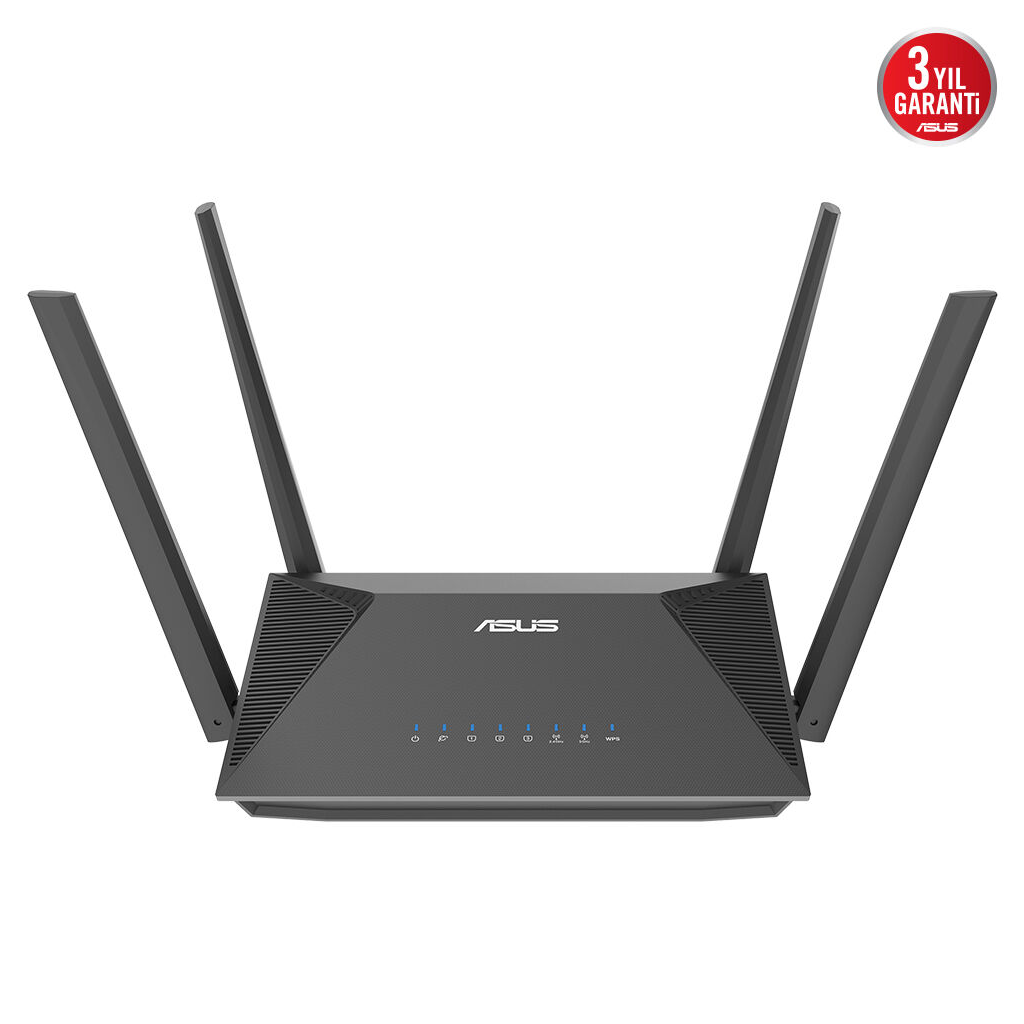 ASUS RT-AX52 Pro, AX3000, 3 Port, 3000Mbps,  Dual Band, WİFİ 6, AiMesh, Extendable Router