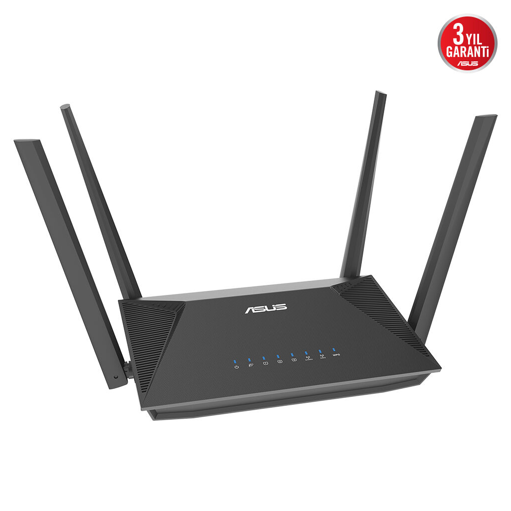 ASUS RT-AX52 Pro, AX3000, 3 Port, 3000Mbps,  Dual Band, WİFİ 6, AiMesh, Extendable Router