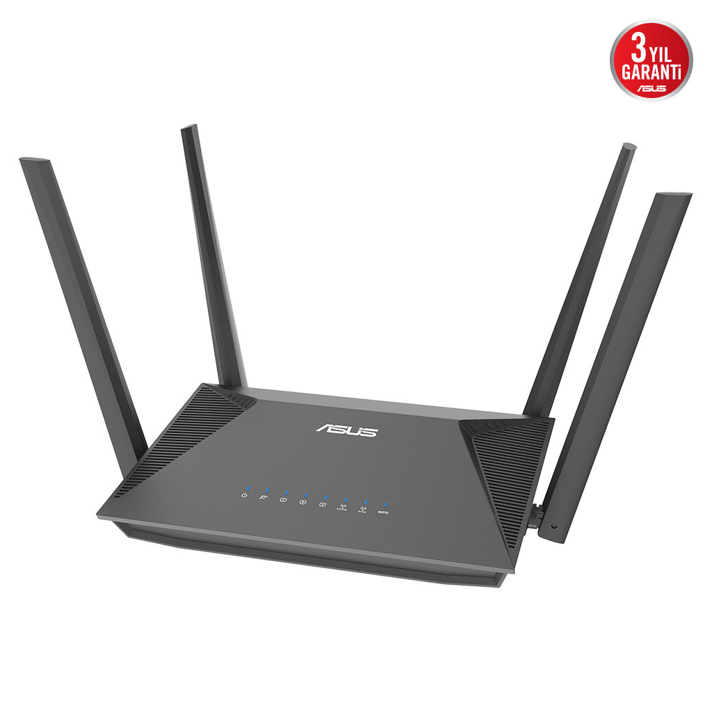 ASUS RT-AX52 Pro, AX3000, 3 Port, 3000Mbps,  Dual Band, WİFİ 6, AiMesh, Extendable Router