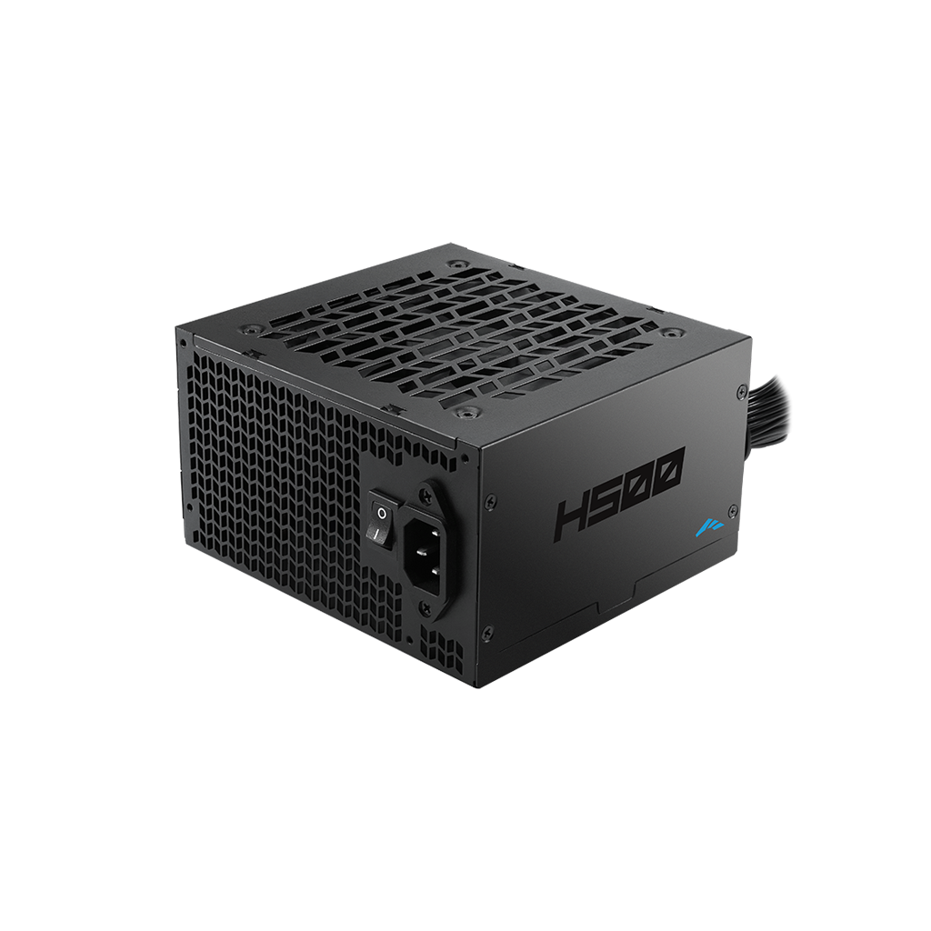SAMA H500, 500W, Black, 80 Plus, Aktif PFC, Siyah, GAMING, ATX, Power Supply (PSU)
