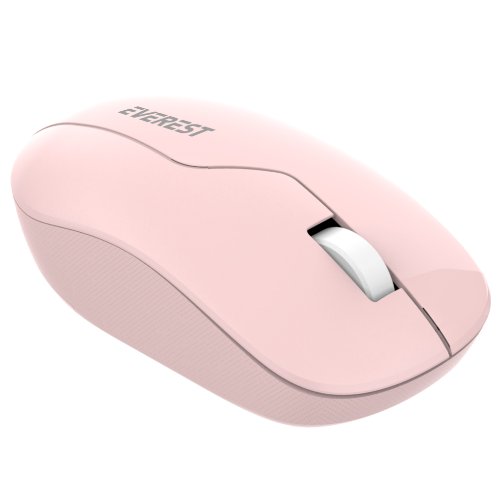 EVEREST SMW-973, Pembe, USB Nano 2,4G Kablosuz, 1200dpi, Optik, 4 Tuşlu, Mouse