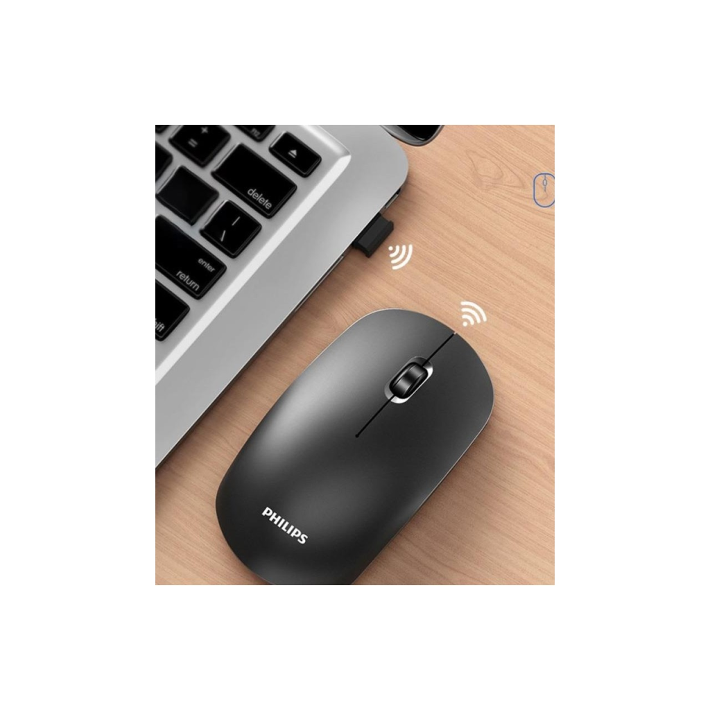 PHILIPS SPK7315B, Siyah, USB Nano 2,4Gh Kablosuz, 1200dpi, Optic, 3 Tuşlu, Mouse