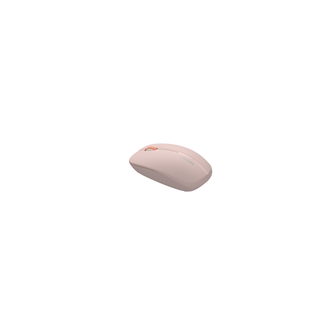PHILIPS SPK7418P, Pembe, USB Nano 2,4Gh ve Bluetooth Kablosuz, 1600dpi, Optic, 3 Tuşlu Mouse
