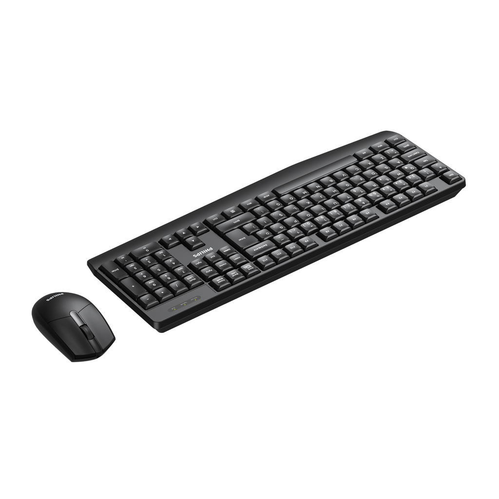 PHILIPS SPT6337B, Siyah, Türkçe Q, 2.4Ghz Kablosuz, Klavye Mouse Set