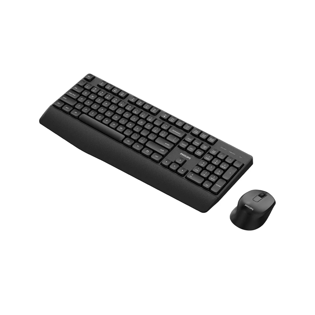 PHILIPS SPT6348B, Siyah, Türkçe Q, 2.4Ghz Kablosuz, Multimedya Klavye Mouse Set