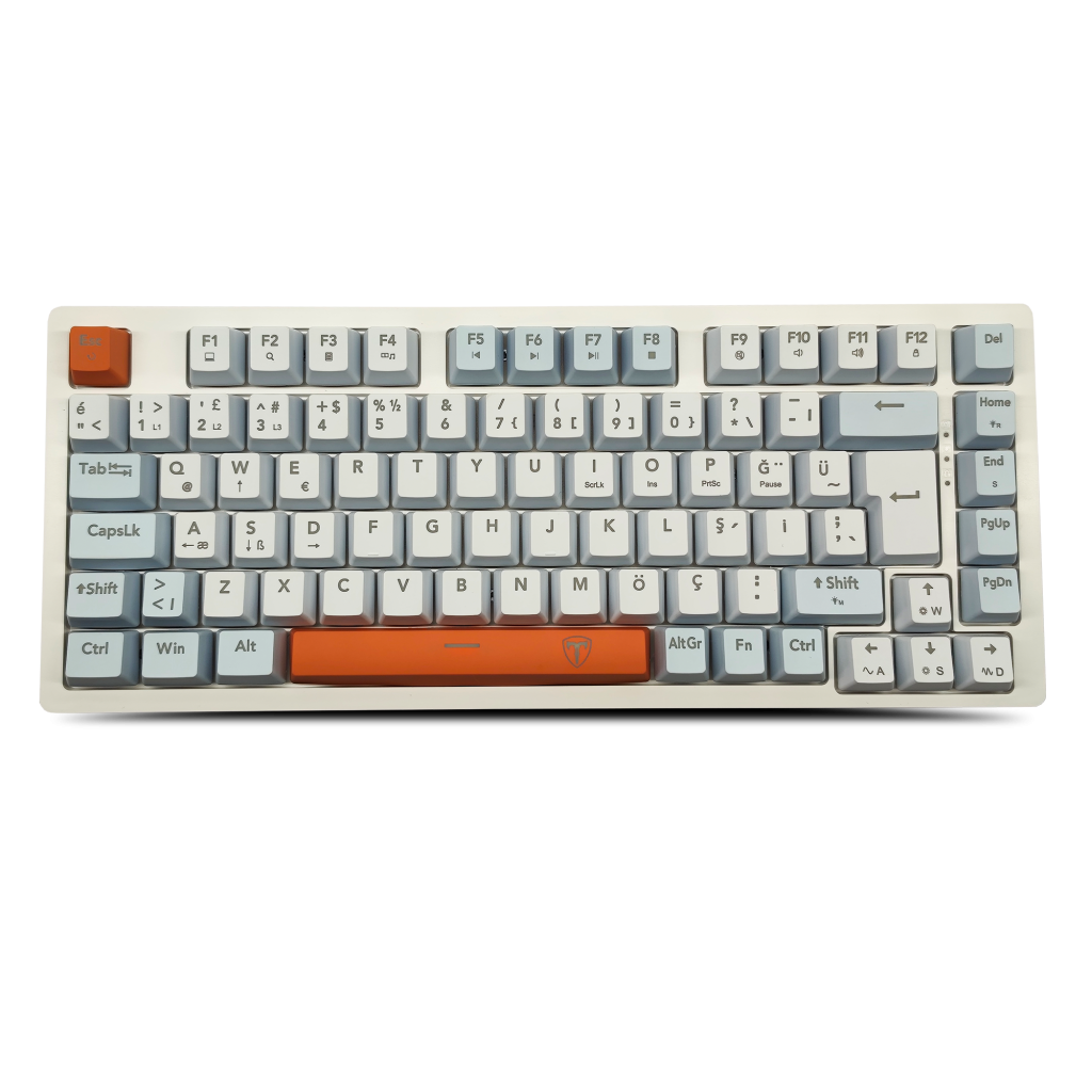 T-DAGGER T-TGK326WBO, MEGATRE, USB Kablolu, Türkçe Q,  Rainbow Backlight, Red Mekanik Switch, 82 Tuşlu, Gaming Klavye