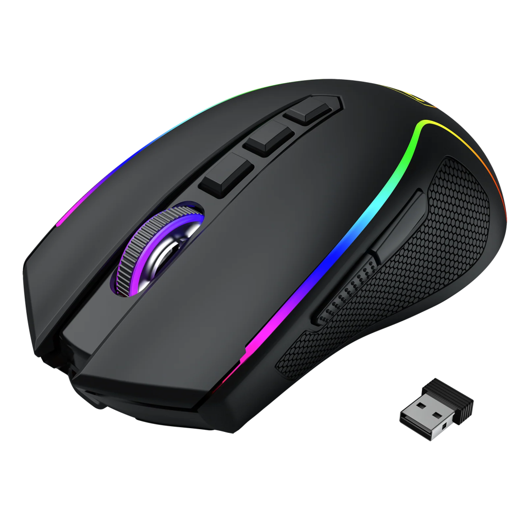 T-DAGGER T-TGM209-WL, Darkangel Wireless, Programlanabilir RGB Backlight, 8 Buton, USB Kablolu, WiFi 2.4Ghz, Bluetooth, 12.80DPI, Gaming Mouse