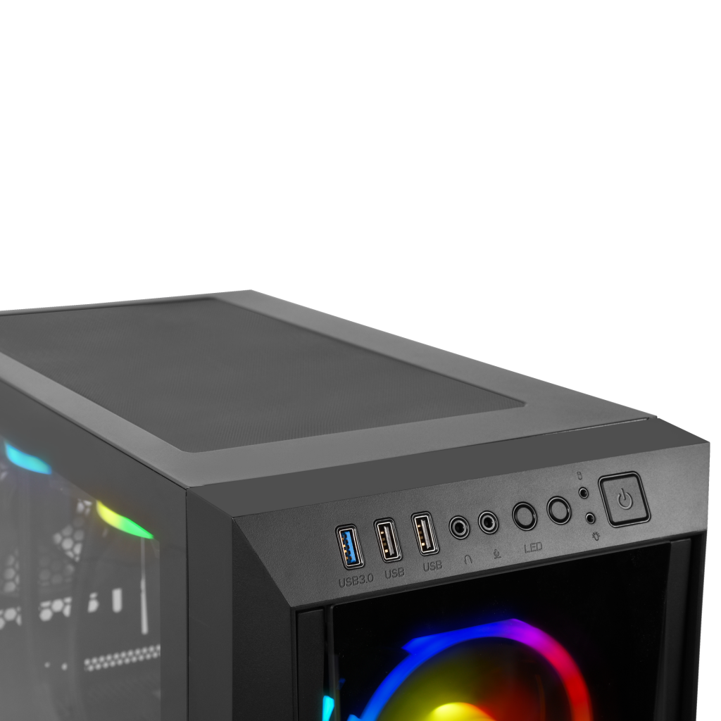 GAMDIAS TALOS M1 Elite, 850W, 80+ Bronze, Tempered Glass, ARGB, ATX GAMING KASA