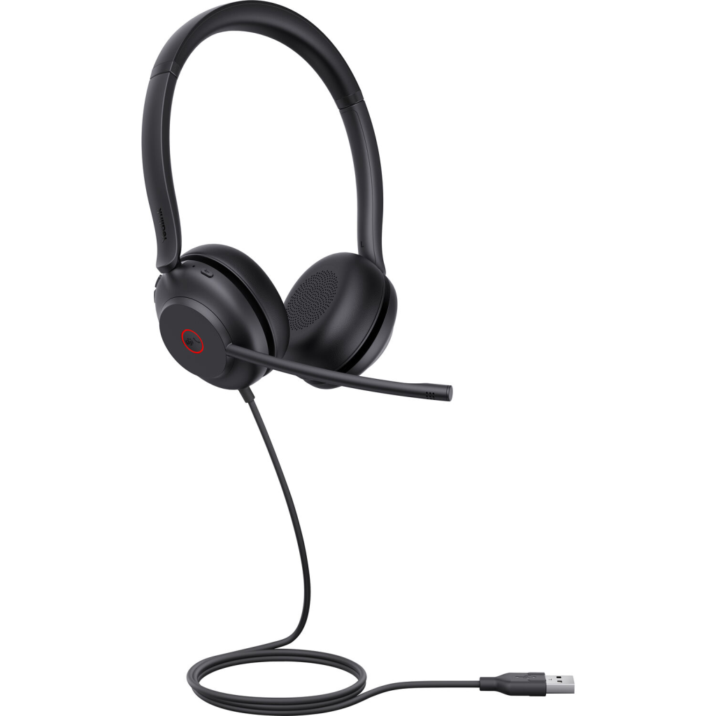 YEALINK UH35, Kablolu, Teams Uyumlu, USB-A, USB-C, 3,5mm Stereo Hoparlör ve Dinamik EQ, Çift Taraflı, Gürültü Engelleyici, Çağrı Merkezi, Ofis, Toplantı, Mikrofonlu Kulaklık