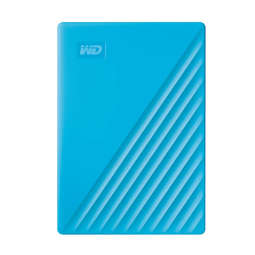 WD WDBYVG0020BBL-WESN, My Passport, 2TB, 2.5", USB3.2, Taşınabilir, Harici HDD, Mavi (Türkiye Distribütörü Garantili)