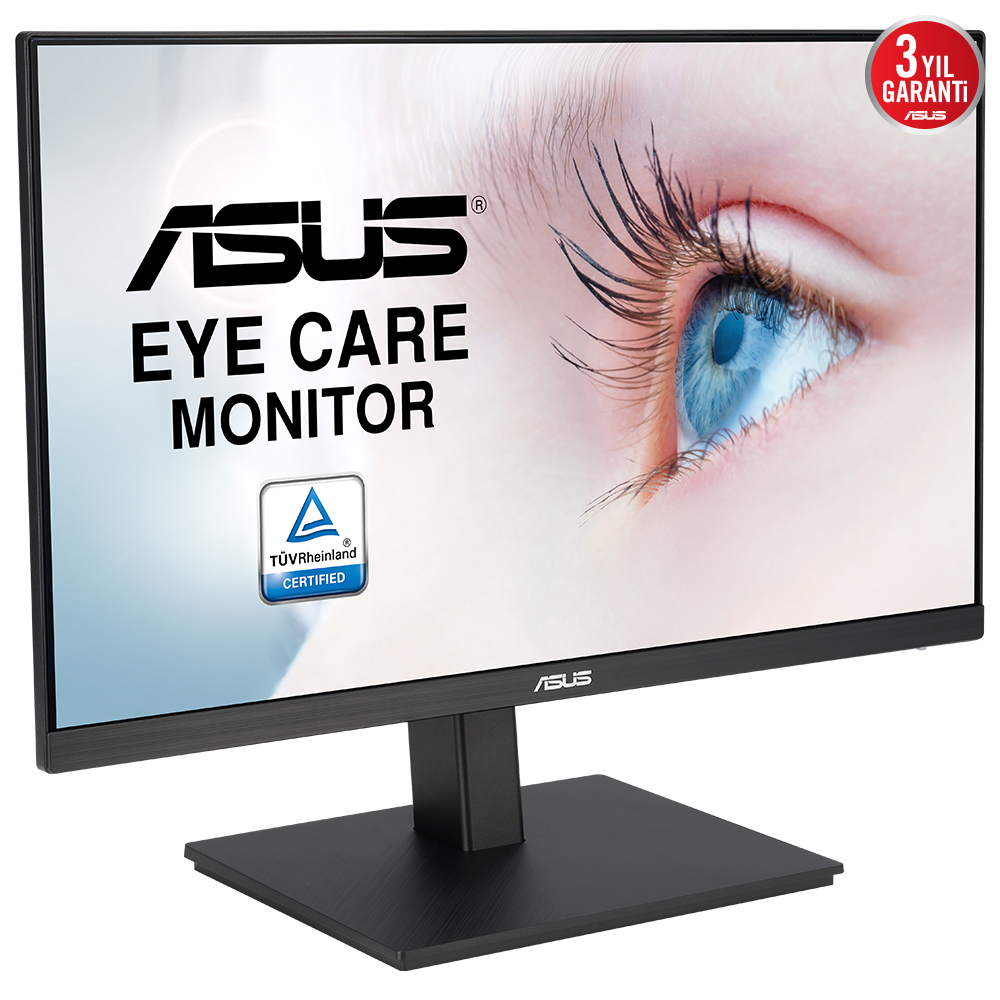 ASUS VA24EQSB 23.8" 5MS 1920x1080 VGA/DVI/HDMI VESA MULTIMEDYA 75Hz SİYAH LED MONITOR