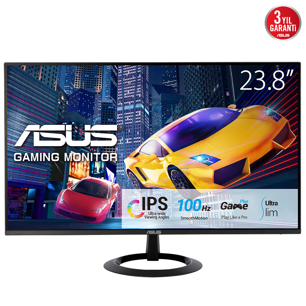 Asus 23.8" VZ24EHF IPS Freesync 1920X1080 1ms 100HZ HDMI Vesa 3yıl Eyecar Monitör