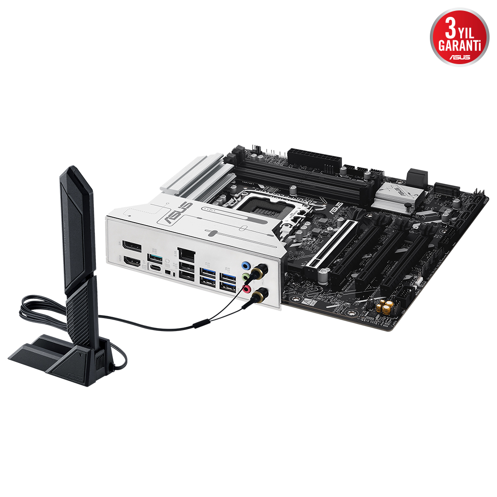Asus Prime Z890M-PLUS WIFI 7600MHz OC Wi-Fi 7 DDR5 Soket 1851 M.2 HDMI DP mATX Anakart