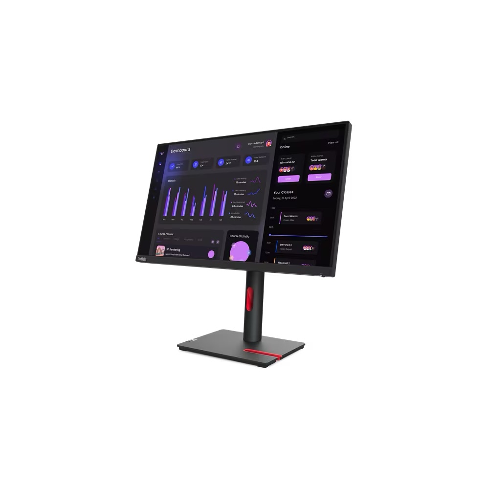 23.8 LENOVO T24i-30 63CFMATXTK IPS FHD 4MS 60HZ HDMI+DP+VGA VESA PİVOT