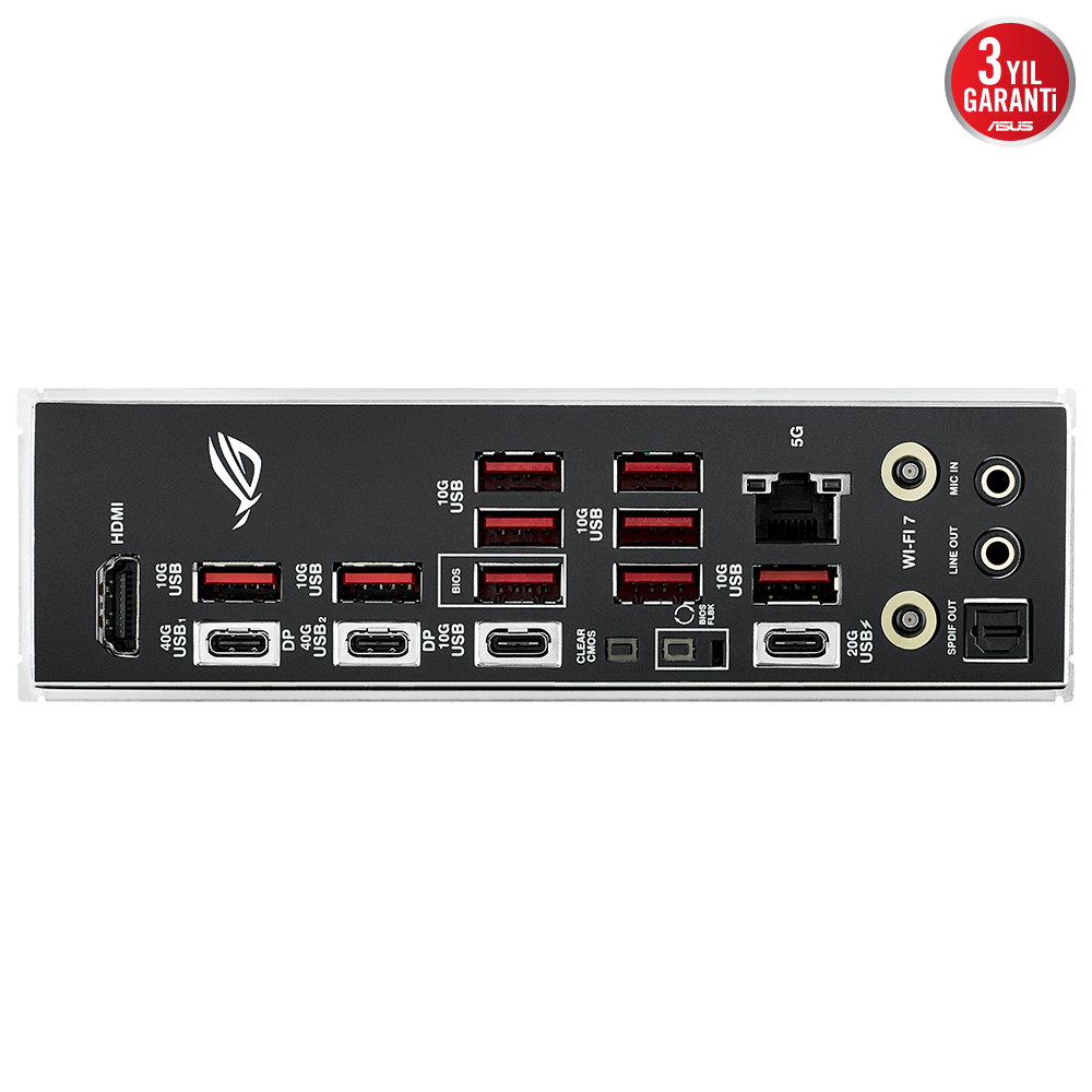 ASUS ROG STRIX X870E-E GAMING WIFI DDR5 8000MHZ 1XHDMI 1XDP 4XM.2 ATX AM5 (AMD AM5 9000/8000/7000 SERİLERİ İLE UYUMLU)