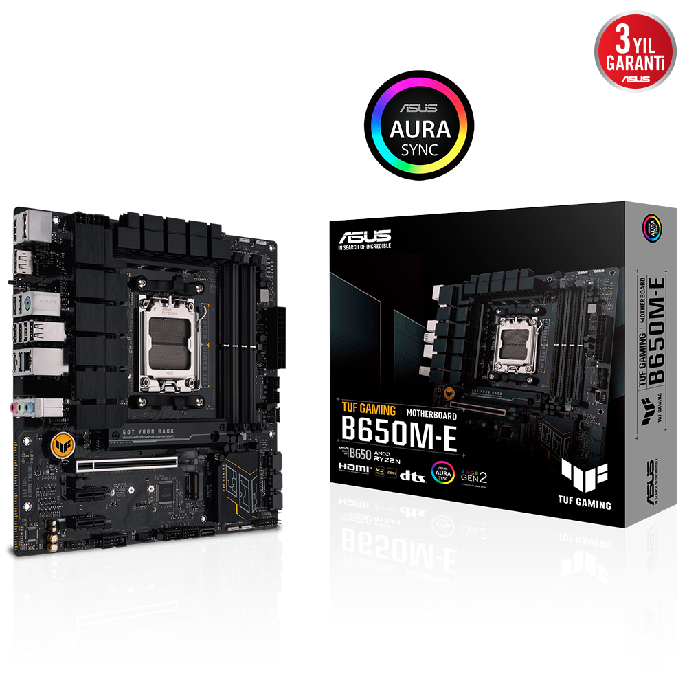 ASUS Tuf Gaming B650M-E AMD B650 AM5 DDR5 6400 Anakart