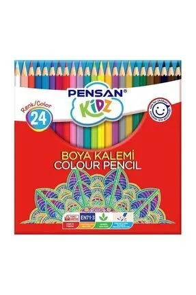 PENSAN 98052 KIDZ KURU BOYA 24 RENK TÜP 12'Lİ TAM BOYA KALEMİ*24