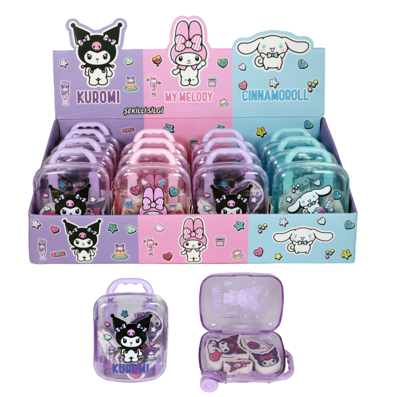 KUROMİ&MY MELODY SİLGİ MİNİ ÇEK ÇEK 16'LI PAKET