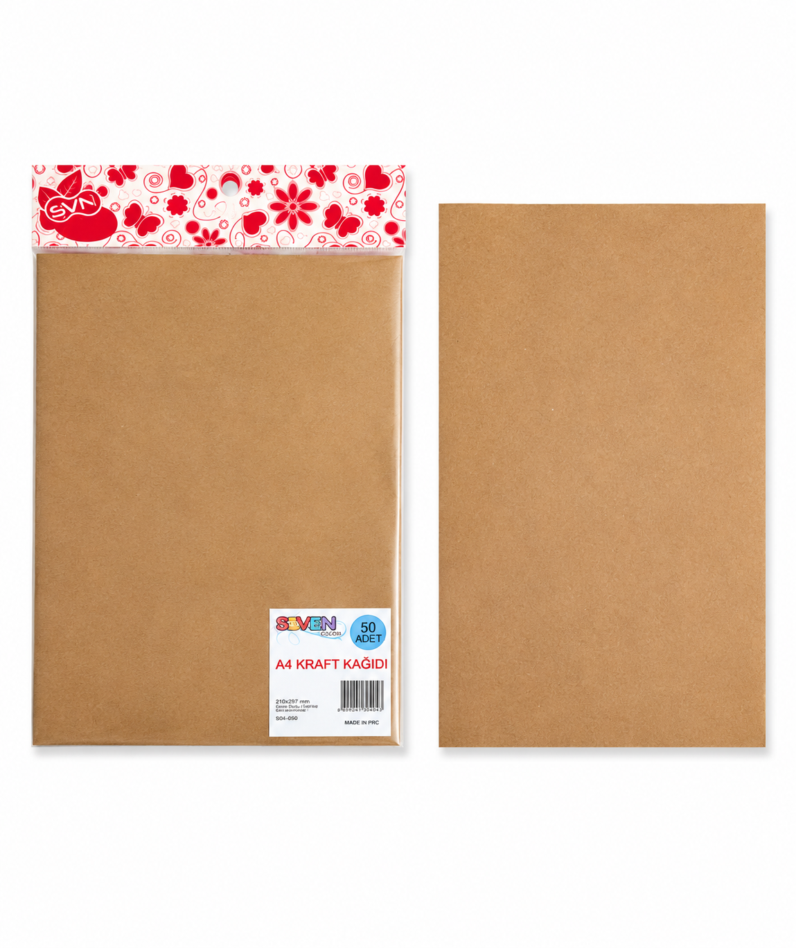 SEVEN A4 KRAFT KAĞIDI 50'Lİ *100