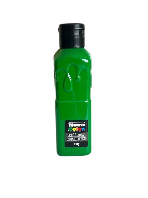 NOVA COLOR NC-1004 YEŞİL AKRİLİK BOYA 180 GR*72